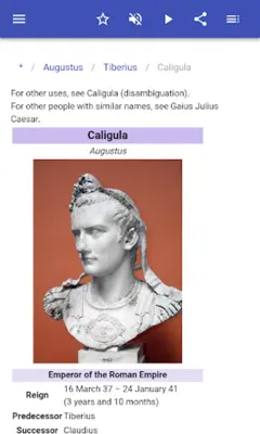 Roman emperors android App screenshot 11