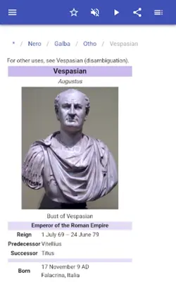 Roman emperors android App screenshot 5