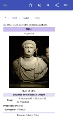 Roman emperors android App screenshot 6